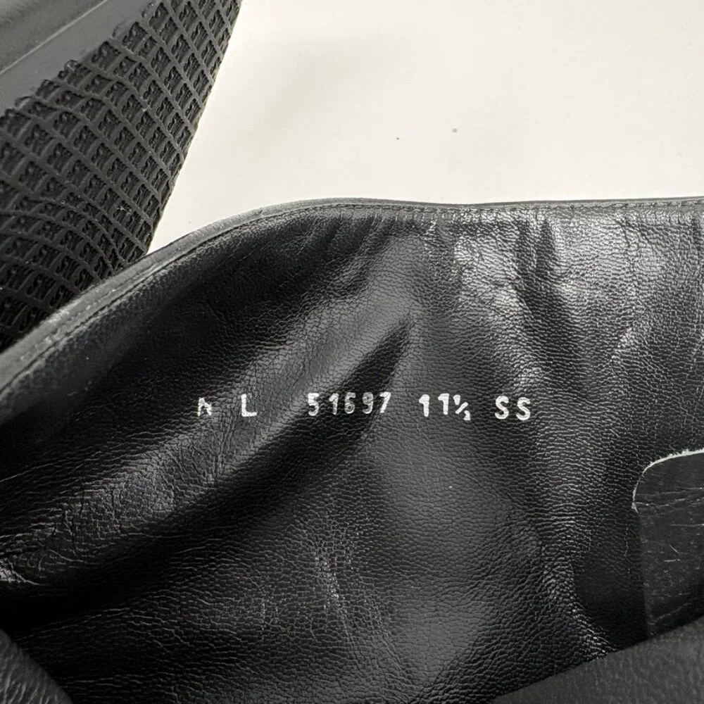 Stuart Weitzman Sohot Pointed Toe Tall Leather Boots Black Size 11.5 - Picture 15 of 16